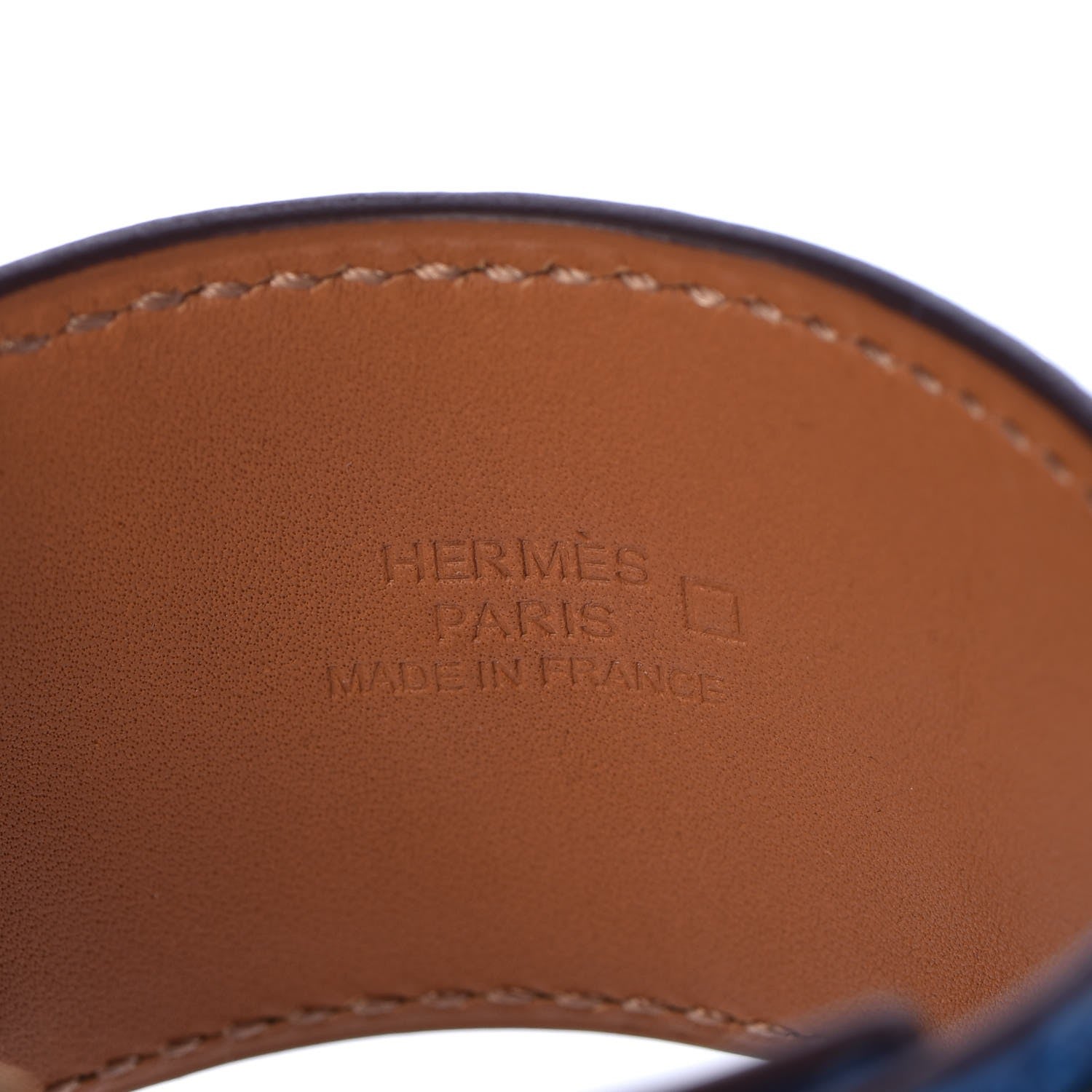 Hermes Shiny Alligator Collier De Chien CDC Bracelet S Bleu Izmir 4 of 7