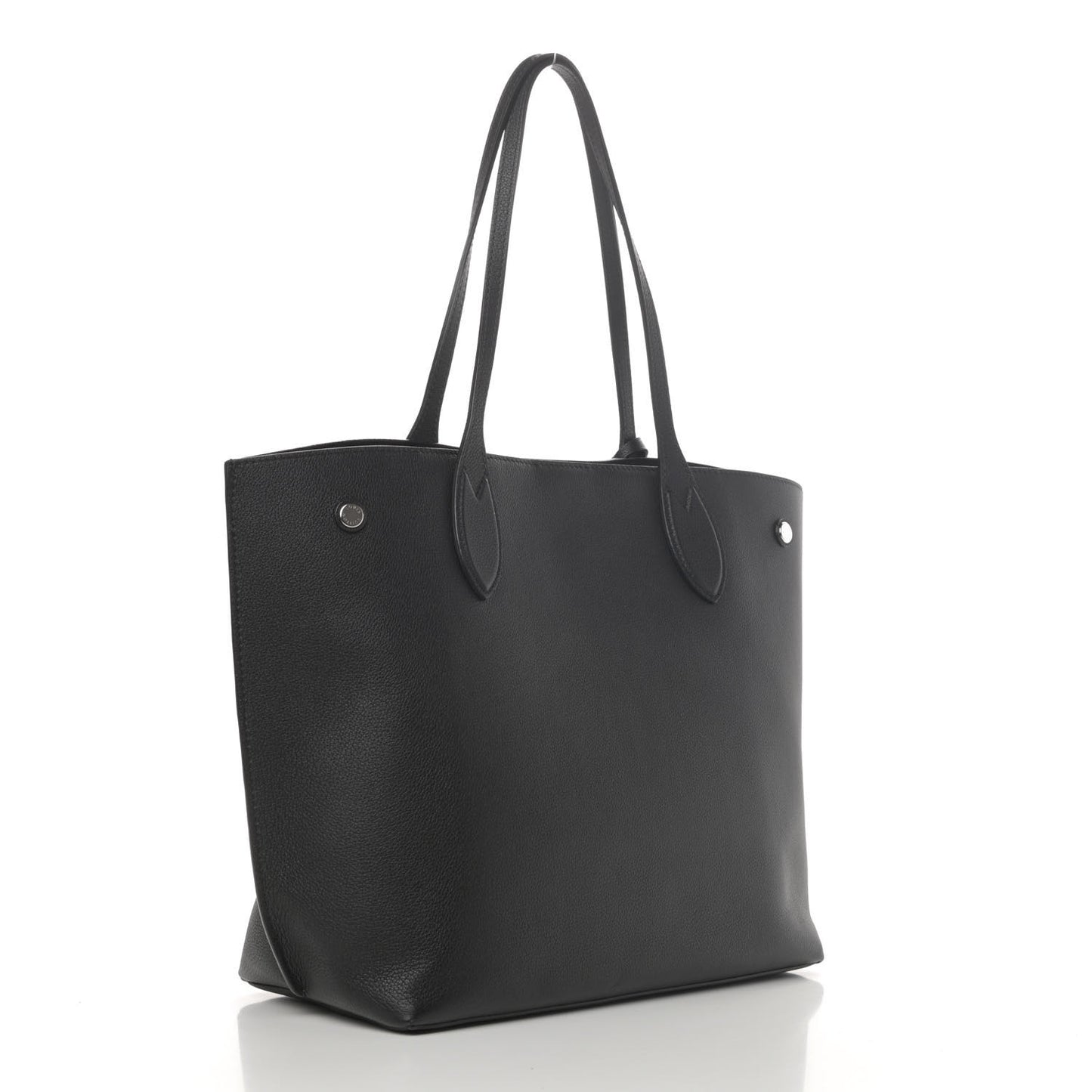 Calfskin Lockme Go Tote Black