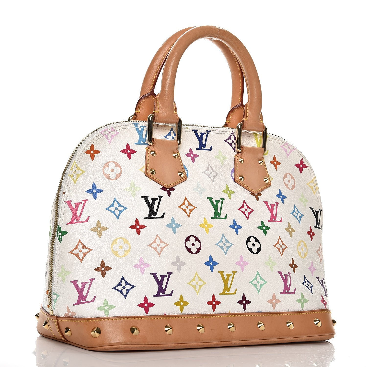 Louis Vuitton Monogram Multicolor Alma White 3 of 9