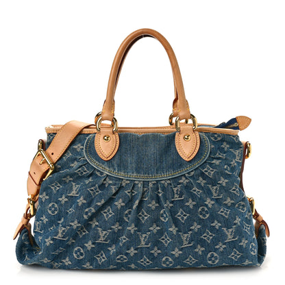 Louis Vuitton Denim Neo Cabby MM Blue 1 of 9