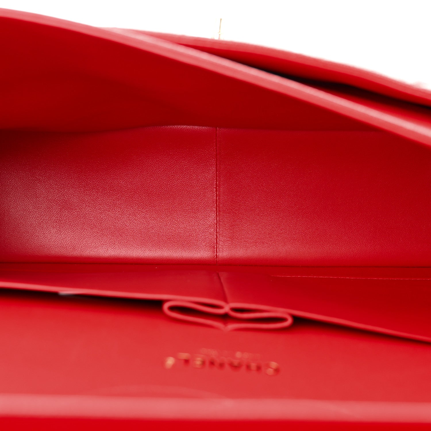 Chanel Caviar Quilted Jumbo Double Flap Red 5 of 10