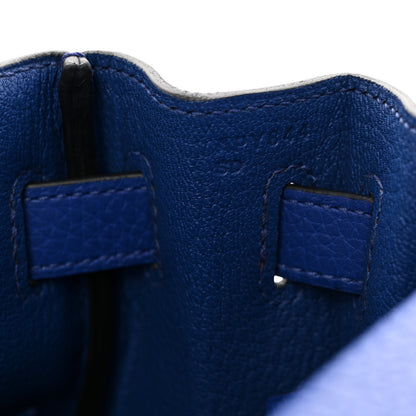 Hermes Taurillon Clemence Kelly Retourne 32 Bleu Electrique 7 of 11