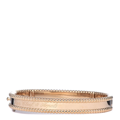 Van Cleef & Arpels 18K Yellow Gold Perlee Signature Bangle Bracelet S 3 of 6
