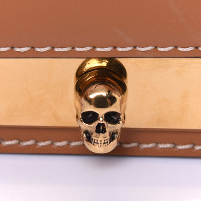 Alexander McQueen Calfskin Mini Skull Lock Shoulder Bag Cognac 11 of 14