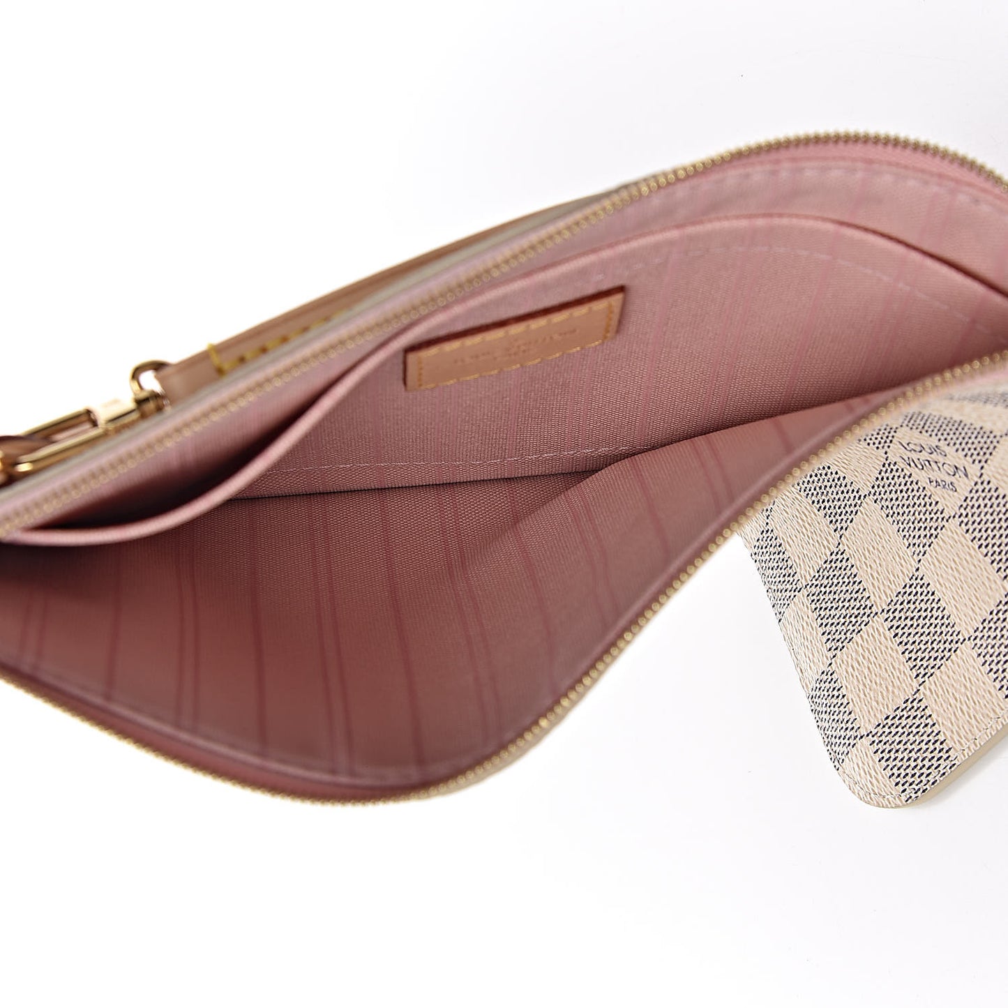 Damier Azur Neverfull MM GM Pochette Rose Ballerine