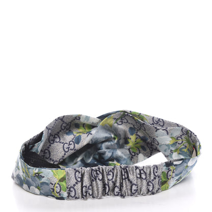 Gucci Silk Monogram Blooms Print Headband Blue 2 of 4
