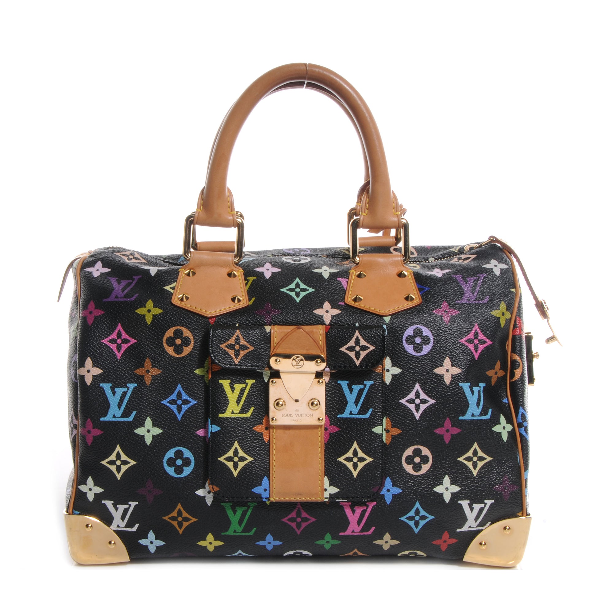 Louis Vuitton Monogram Multicolor Speedy 30 Black 1 of 7