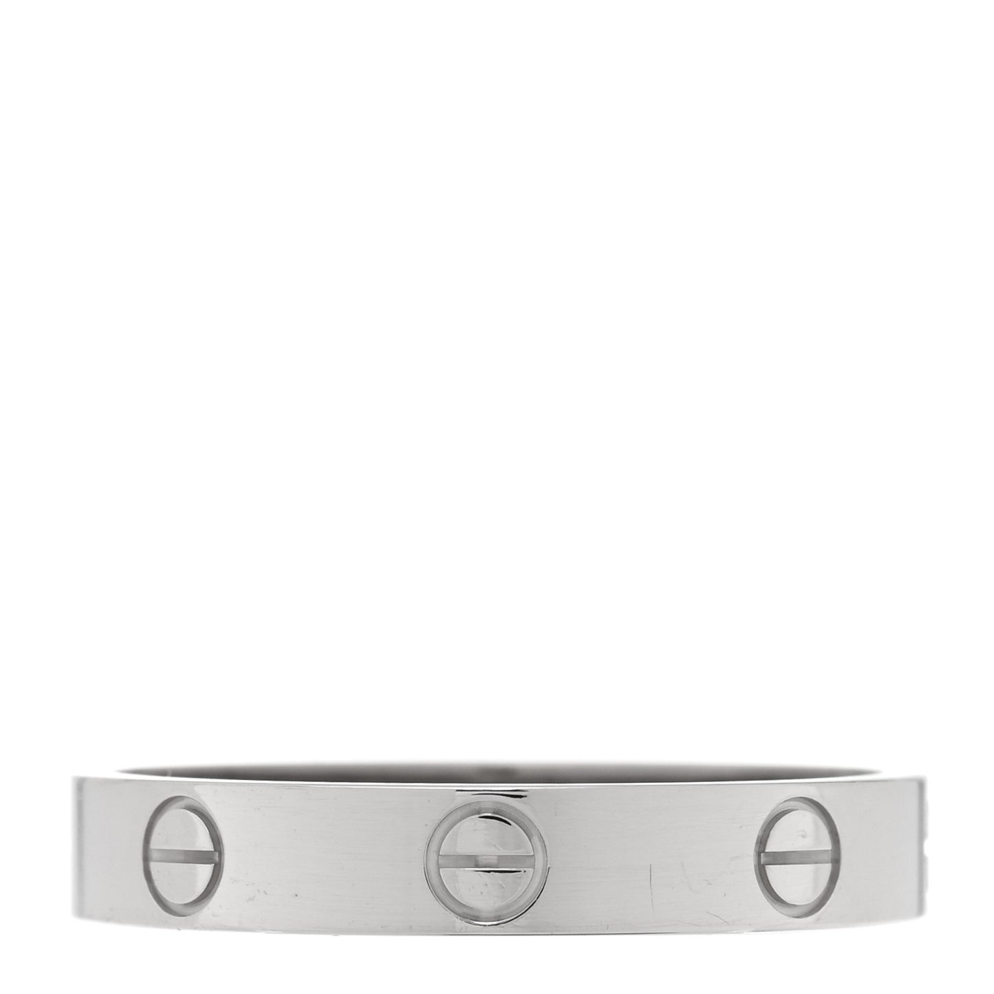 18K White Gold 3.5mm LOVE Wedding Band Ring 59 8.75