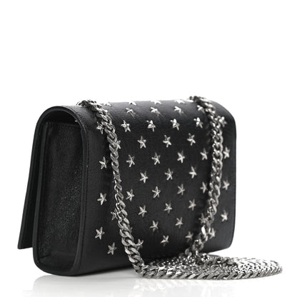 Saint Laurent Calfskin Star Studded Medium Classic Monogram Kate Tassel Satchel Black 2 of 12