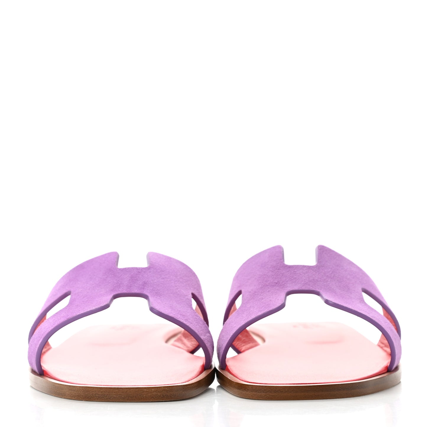 Suede Goatskin Oran Sandals 36 Violet Parme
