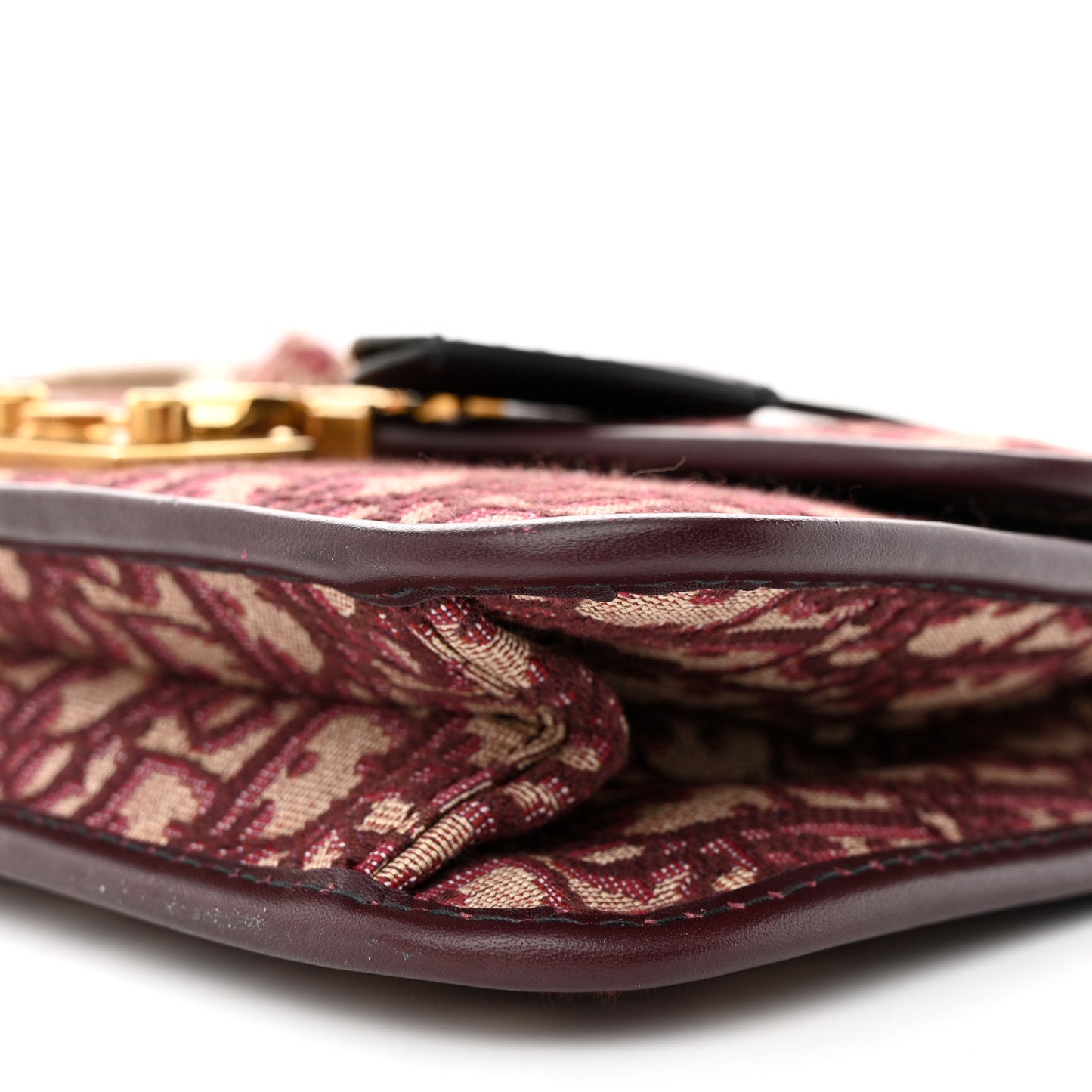 Oblique Dioraddict Flap Bag Burgundy