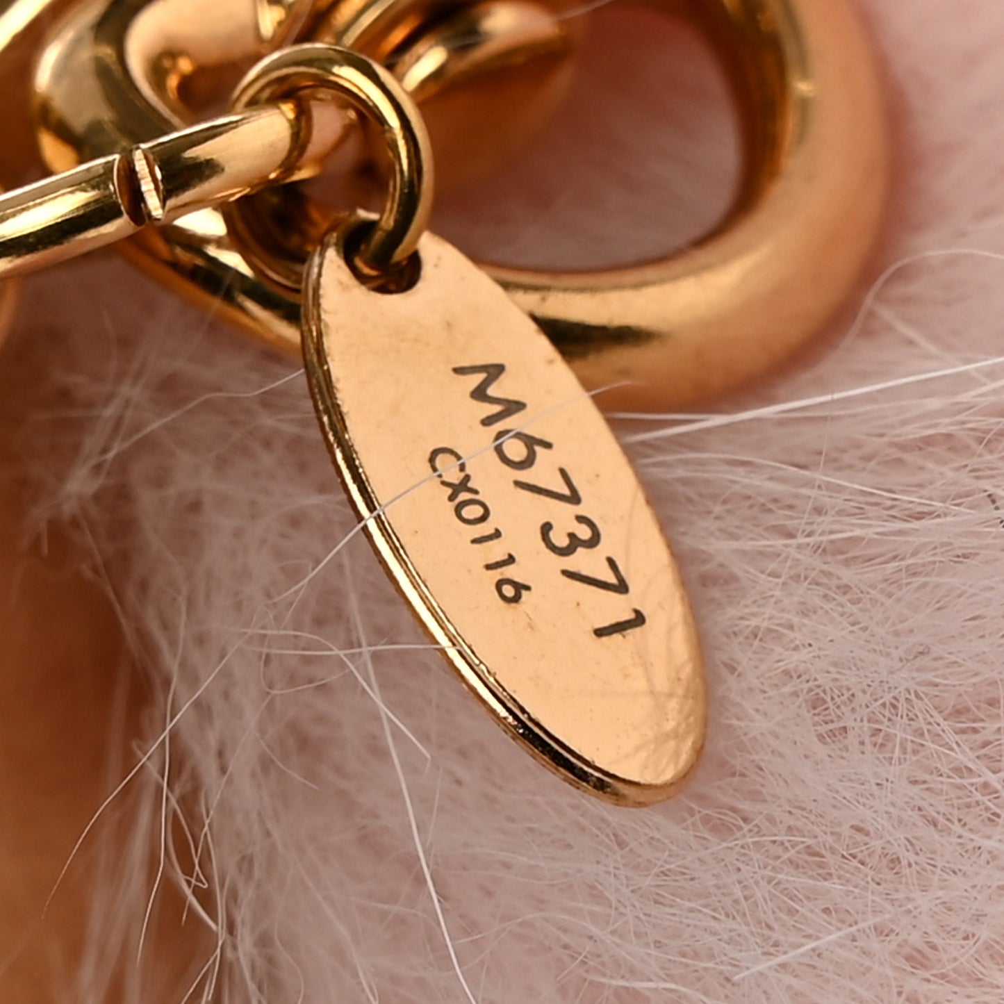 Fuzzy Bubble Bag Charm Light Pink