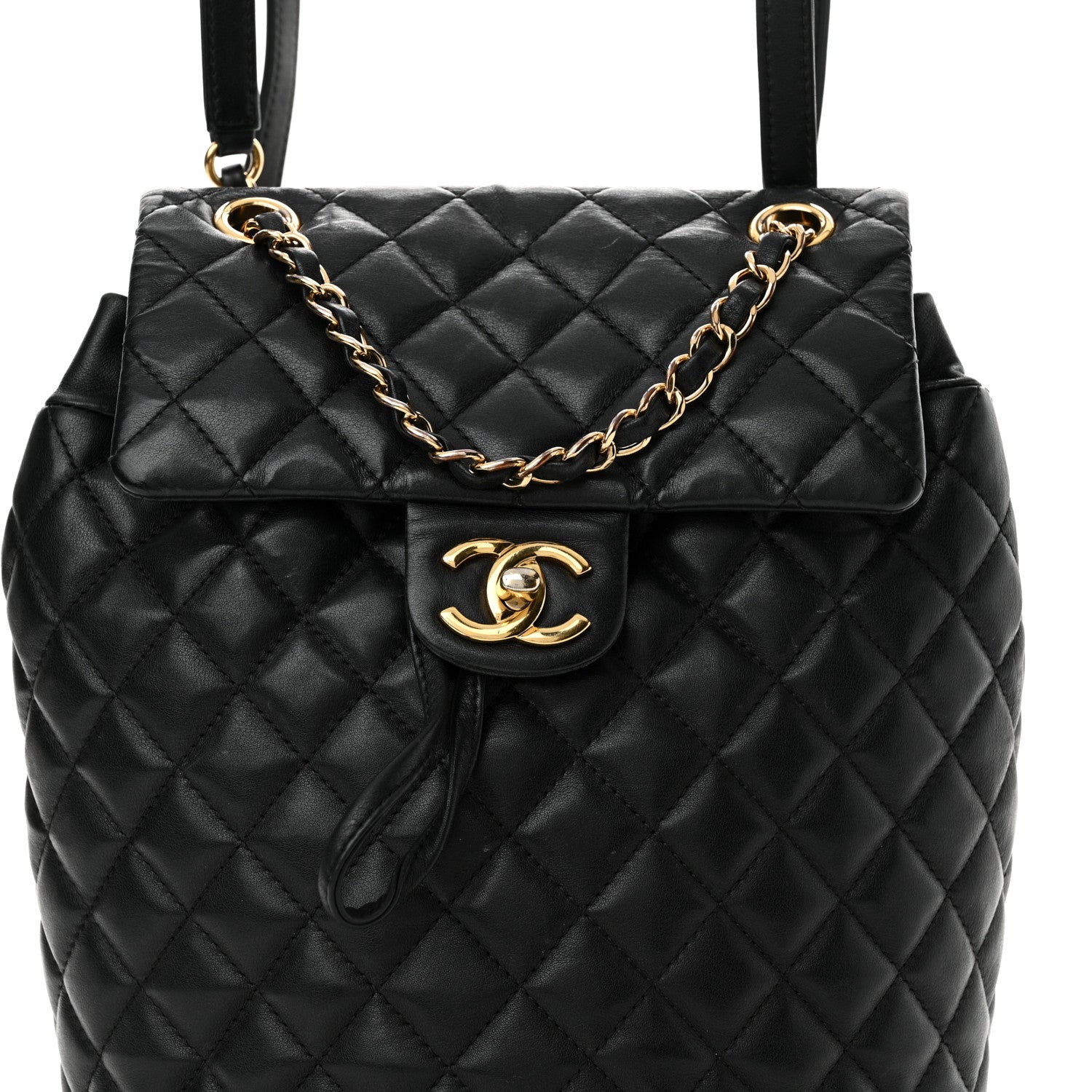 Chanel Calfskin Quilted Small Urban Spirit Backpack Black 8 of 11