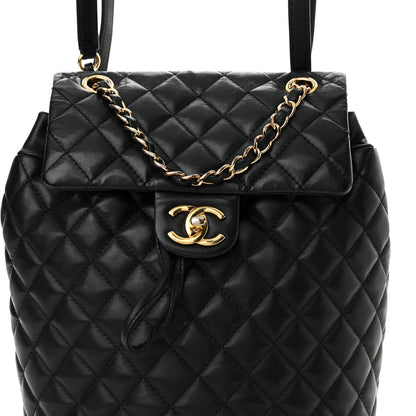 Chanel Calfskin Quilted Small Urban Spirit Backpack Black 8 of 11