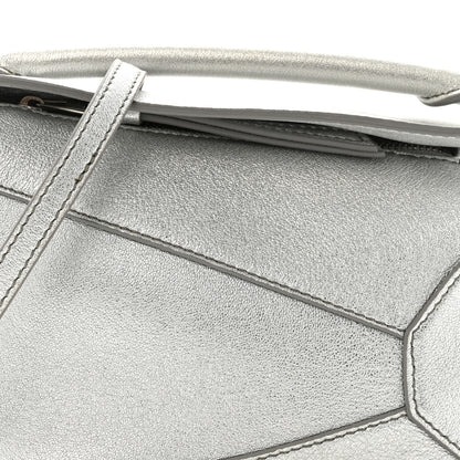 Loewe Laminated Lambskin Mini Puzzle Edge Bag Silver 7 of 9