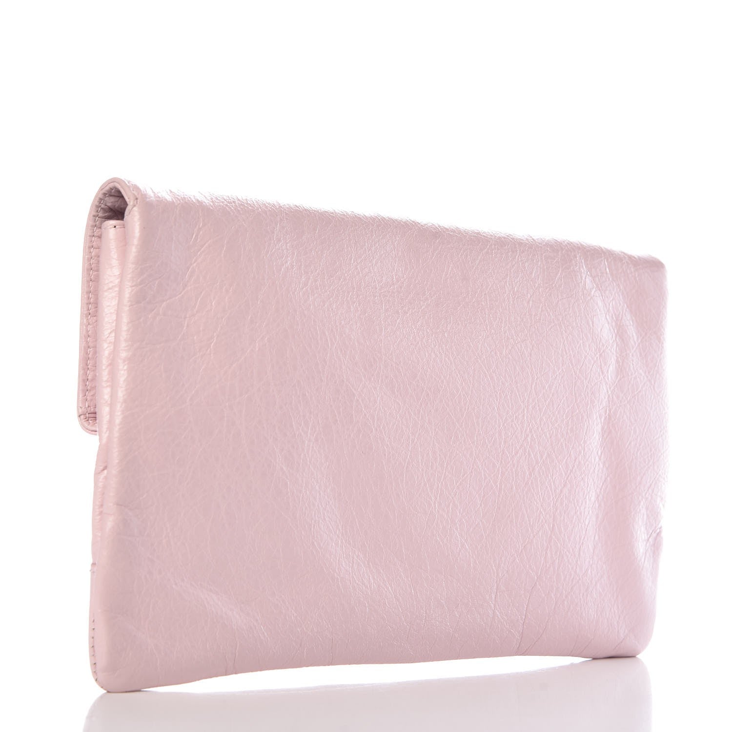 Balenciaga Agneau Giant 12 Gold Hardware Envelope Clutch Rose Poudre 3 of 7
