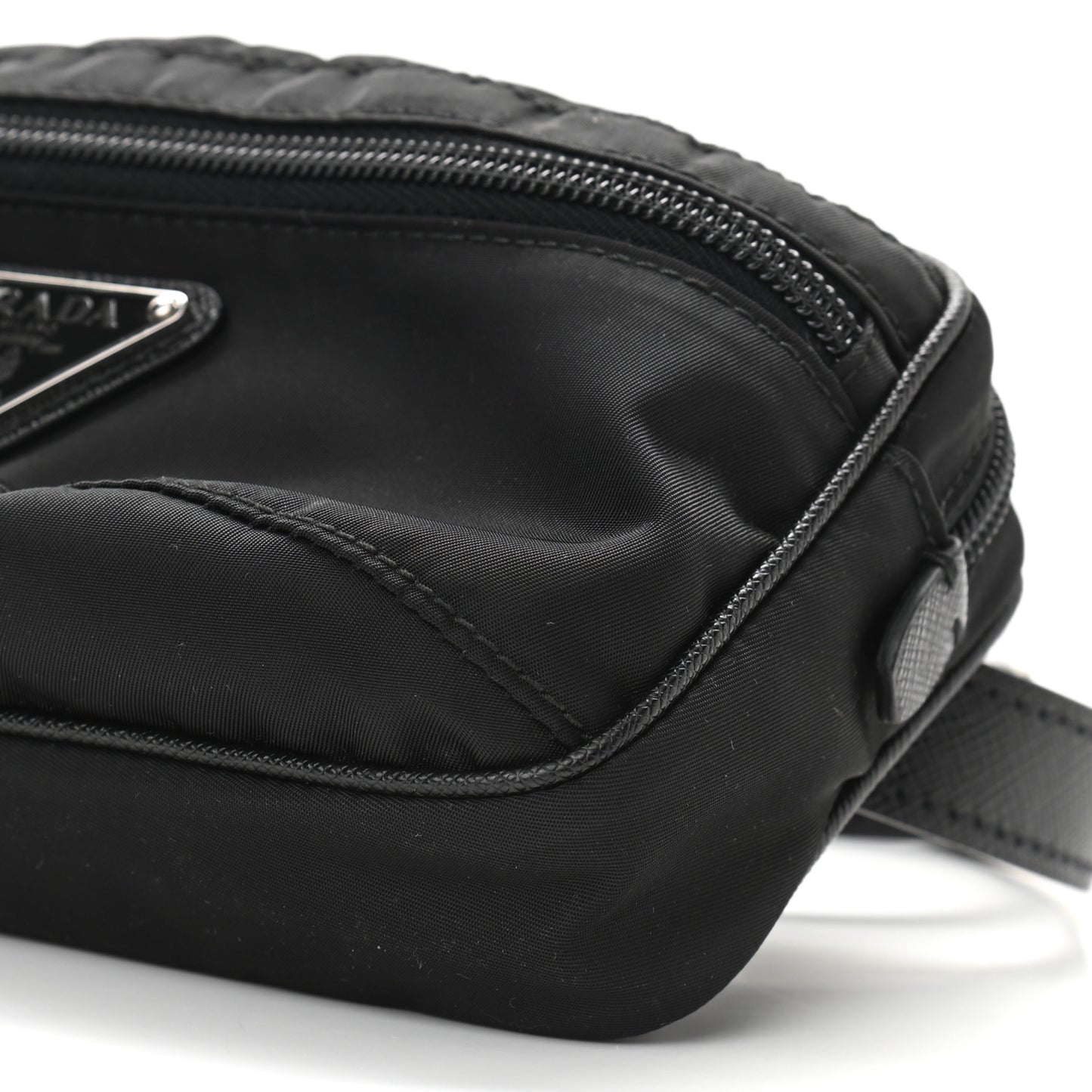 Nylon Saffiano Belt Bag Black