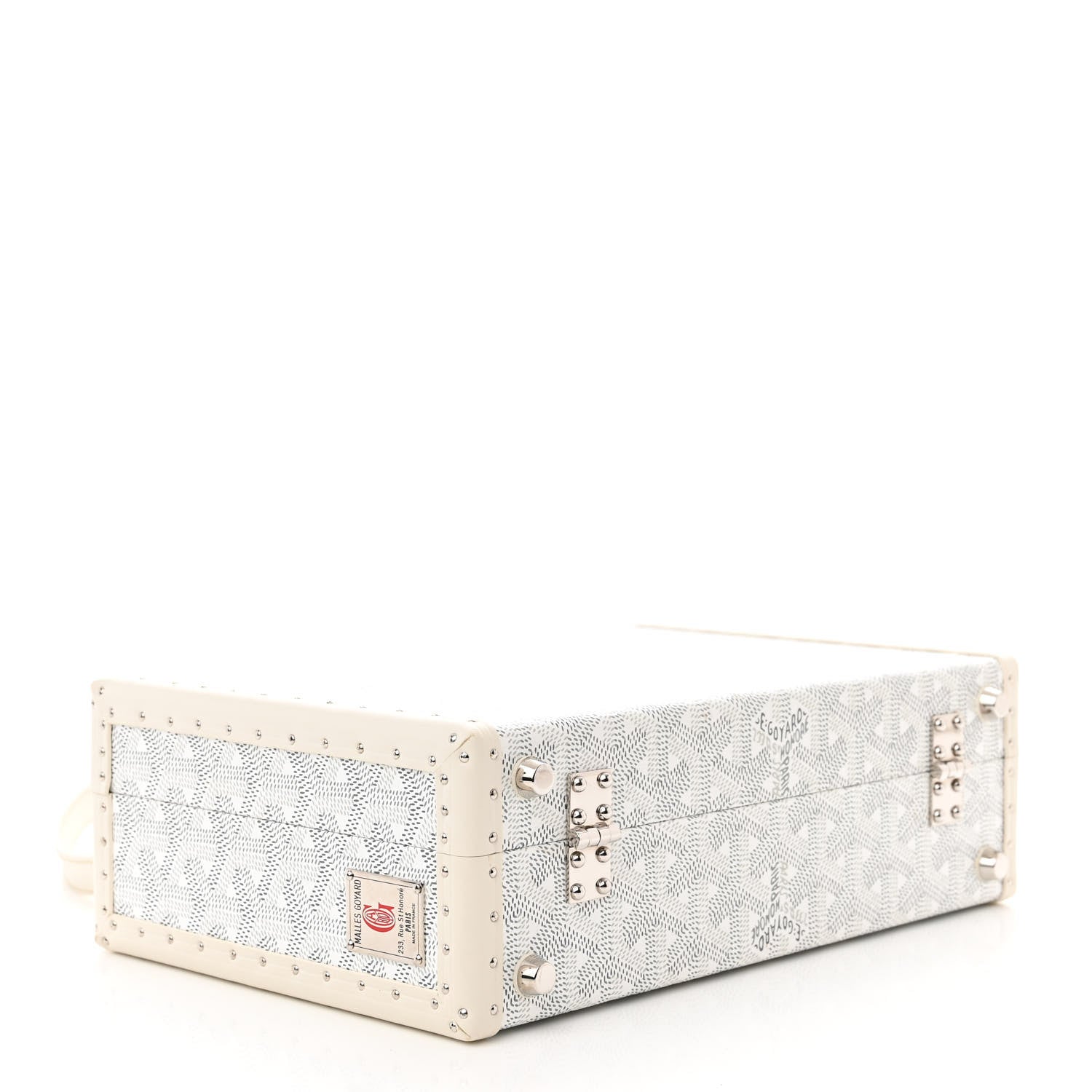 Goyard Goyardine Grand Hotel Trunk White 4 of 10