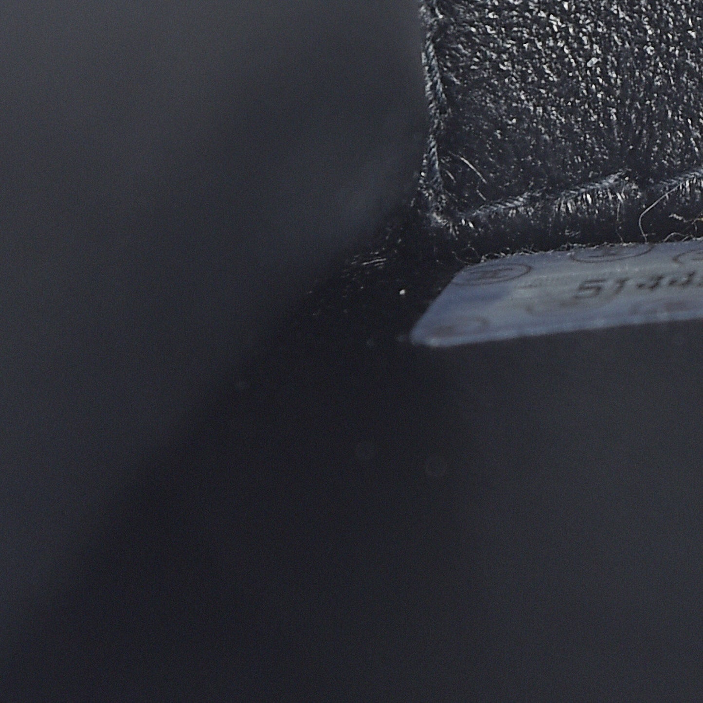 Calfskin Stitched Medium Single Flap Black