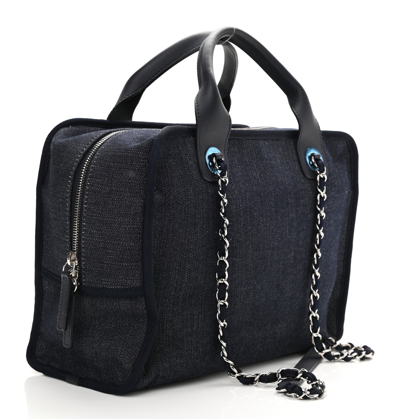 Denim Deauville Bowling Bag Dark Blue