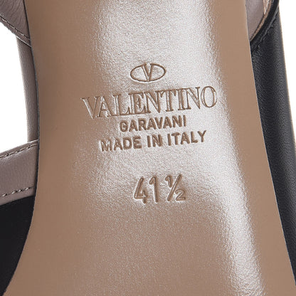 Valentino Garavani Nappa Rockstud Half D'Orsay Slingback 85mm Pumps 41.5 Black Poudre 6 of 7