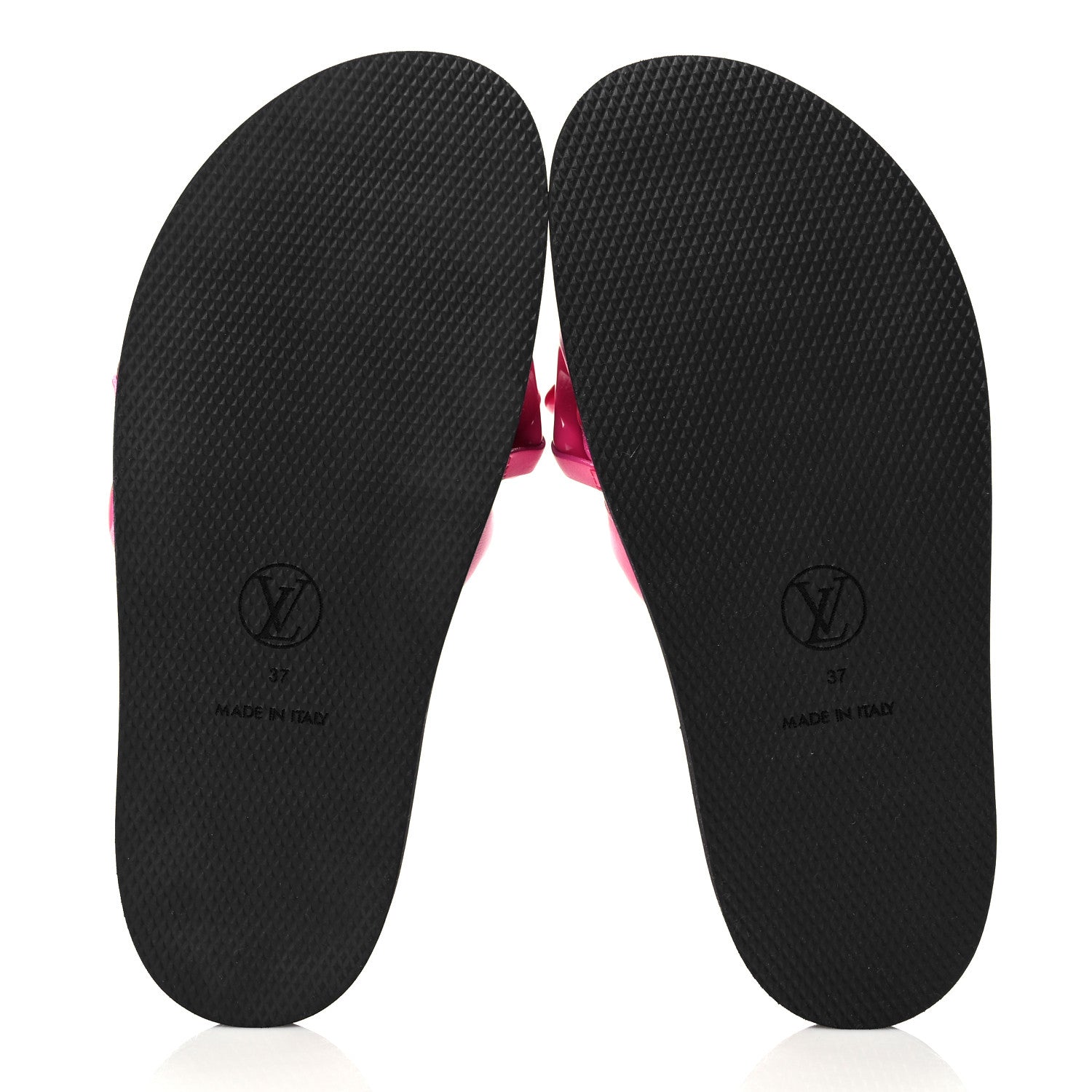 Louis Vuitton Calfskin Embossed Monogram Sunset Flat Comfort Mule 37 Rose Pop 5 of 11