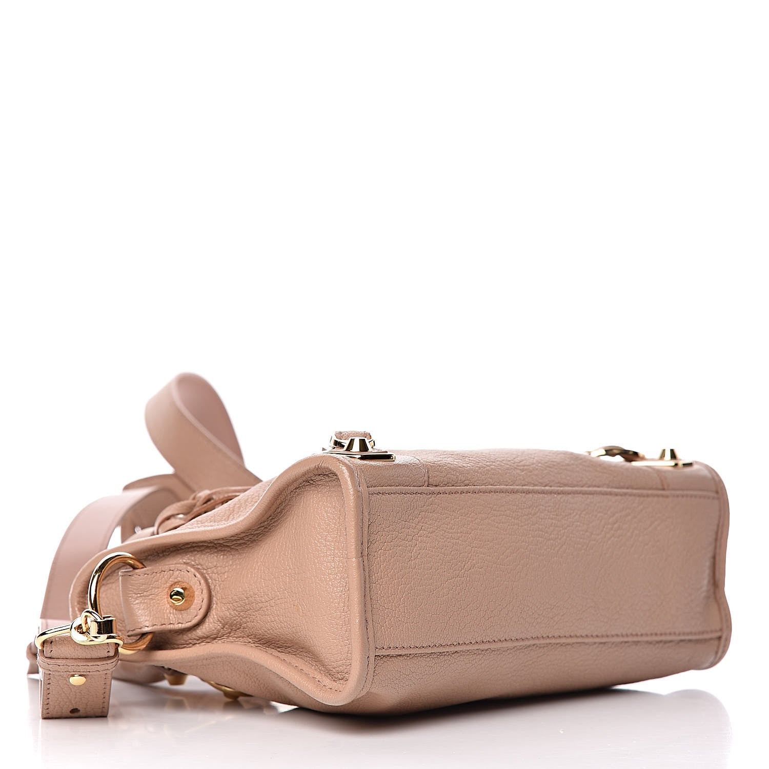 Balenciaga Chevre Gold Metallic Edge Hardware Mini City Rose Des Sables 4 of 11