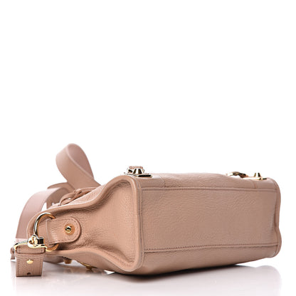 Balenciaga Chevre Gold Metallic Edge Hardware Mini City Rose Des Sables 4 of 11