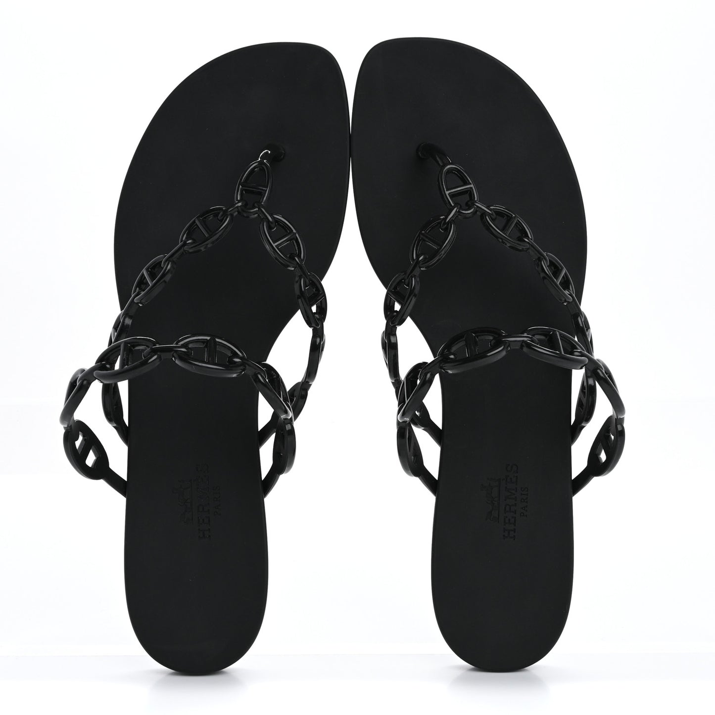 Rubber Chaine d'Ancre Island Sandals 39 Black