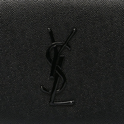 Saint Laurent Grain De Poudre Classic Monogram Kate Clutch Black 7 of 9