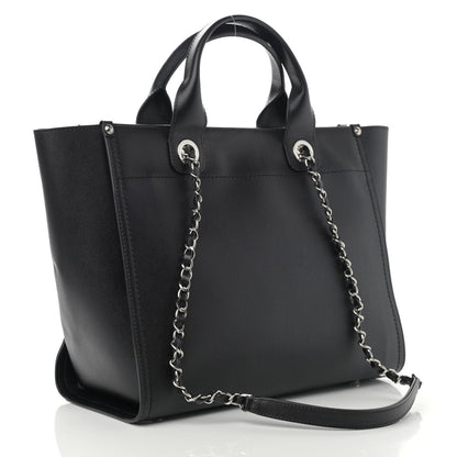 Chanel Caviar Small Studded Deauville Tote Black 3 of 11