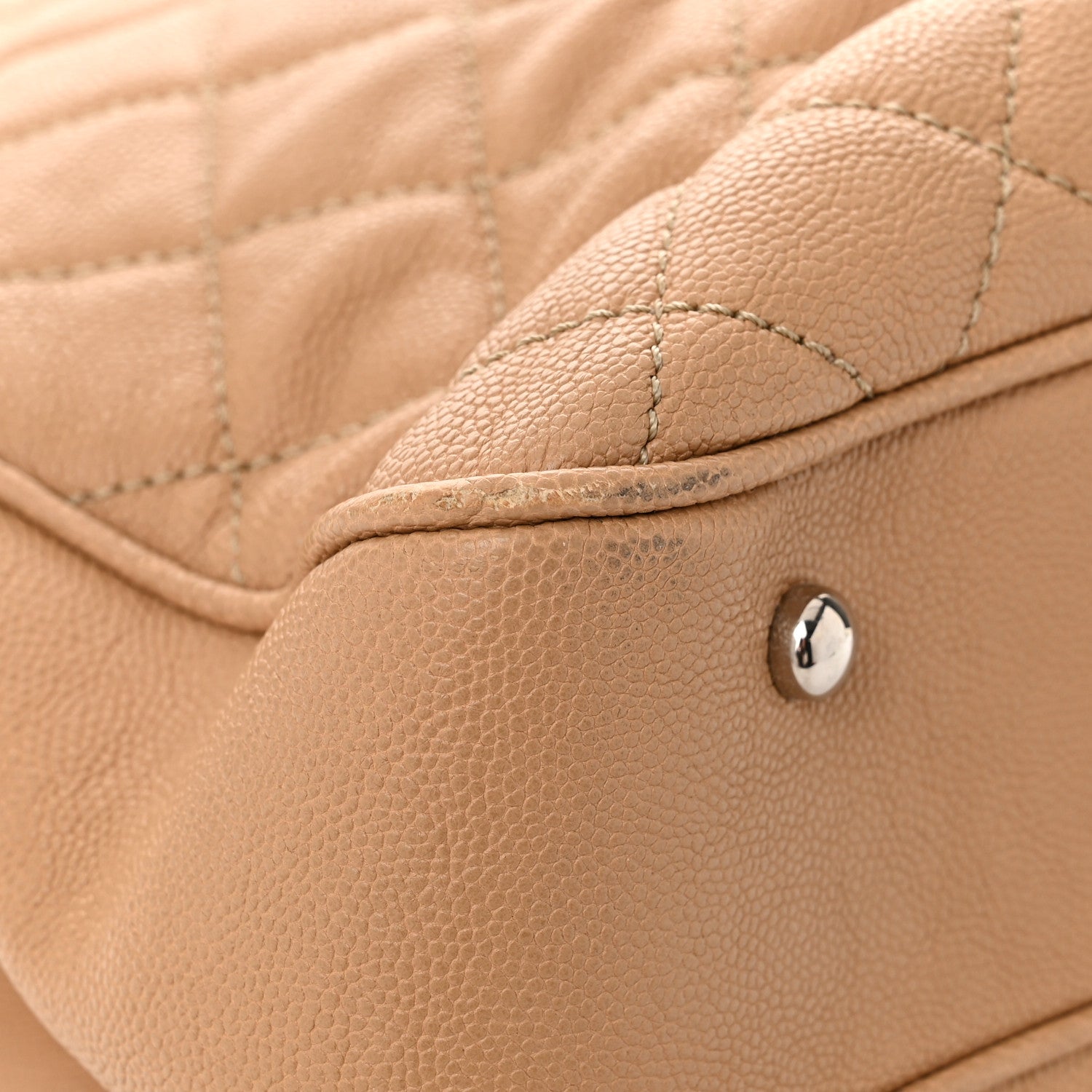 Chanel Caviar Quilted Large Urban Companion Top Handle Shopping Tote Beige 13 of 13