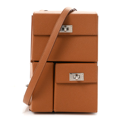Hermes Epsom Kelly Multi Pocket Pochette To Go Gold 1 of 11
