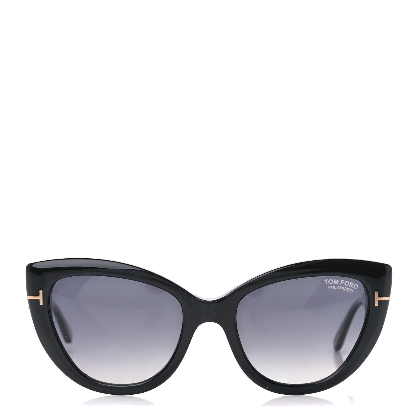 Acetate Polarized Anya Cat Eye Sunglasses TF762 Black
