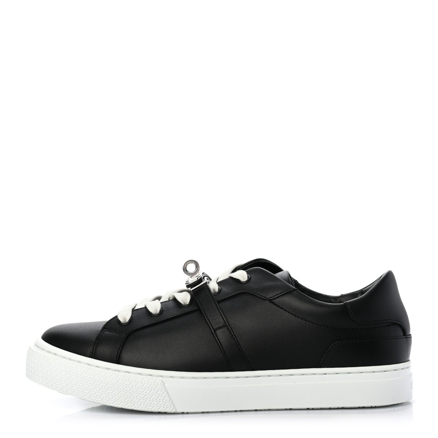 Hermes Calfskin Day Sneakers 37.5 Black 1 of 9