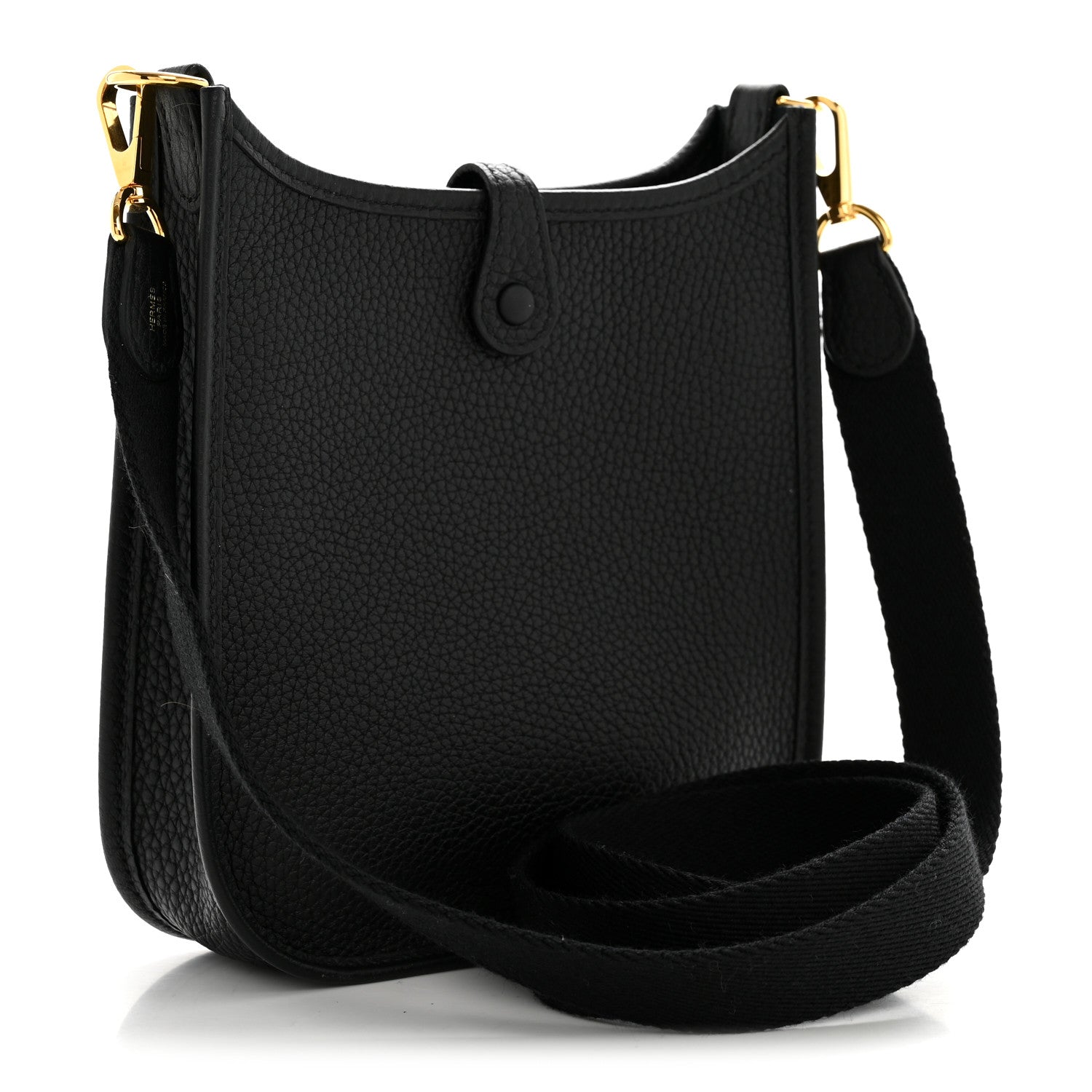 Hermes Taurillon Clemence Evelyne TPM Black 3 of 12