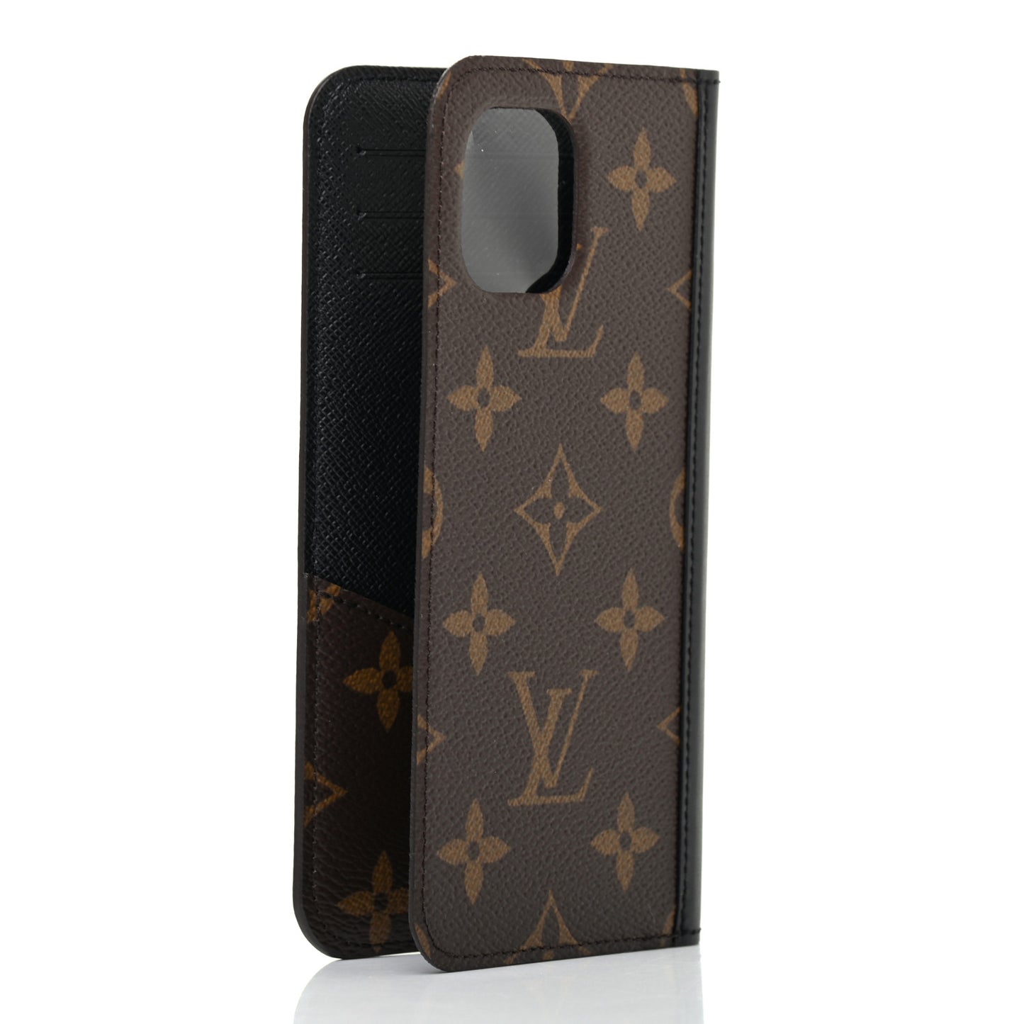 Monogram iPhone 11 Folio Case Black