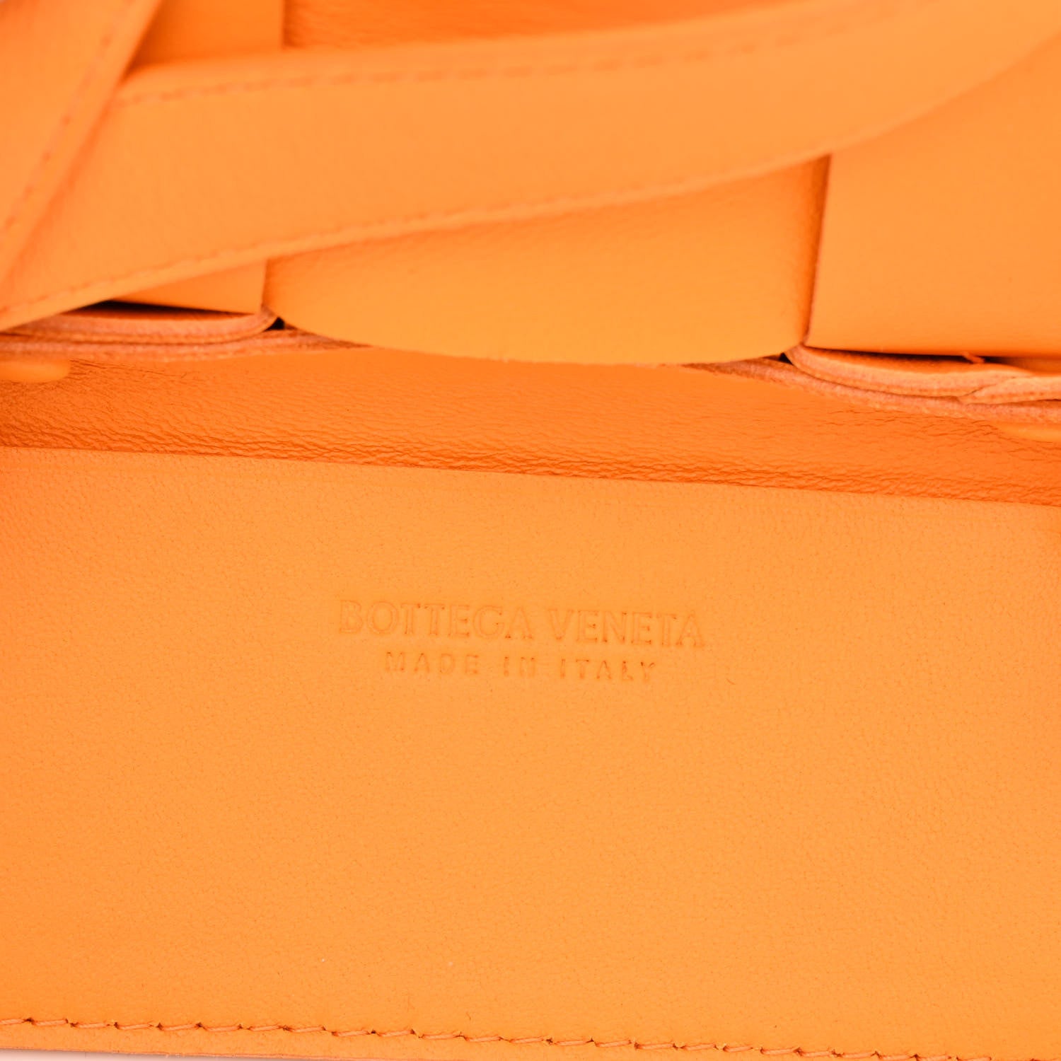 Bottega Veneta Lambskin Maxi Intrecciato Extra Mini Cassette Crossbody Bag Tangerine 6 of 11