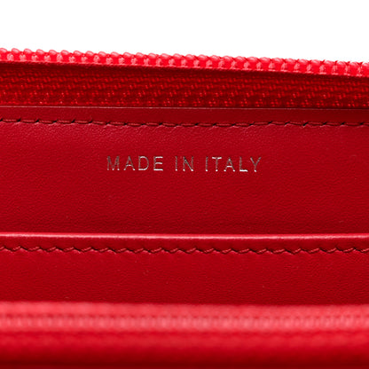 Chanel Patent Quilted Boy Zip Around Wallet Red 7 of 9