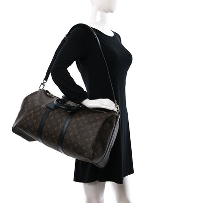 Louis Vuitton Monogram Macassar Keepall Bandouliere 45 2 of 8