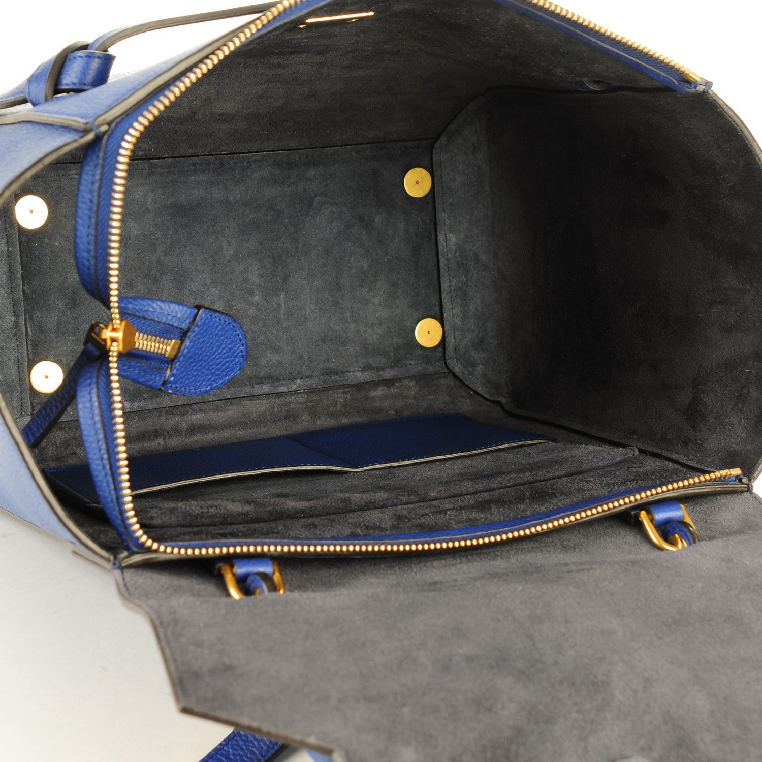 Celine Baby Grained Calfskin Mini Belt Bag Indigo 5 of 9