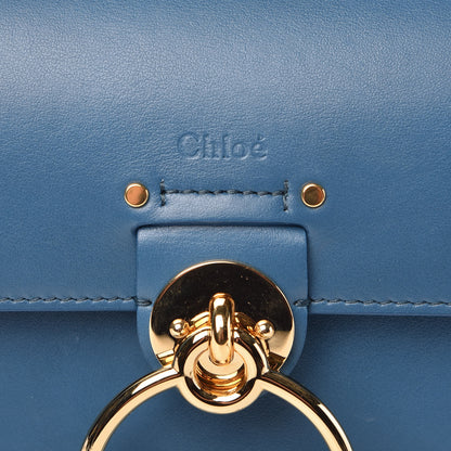 Chloe Calfskin Small Tess Bag Vinyl Blue 6 of 9