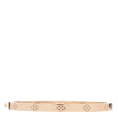 Roberto Coin 18K Rose Gold Diamond Narrow Love in Verona Bangle Bracelet 2 of 4