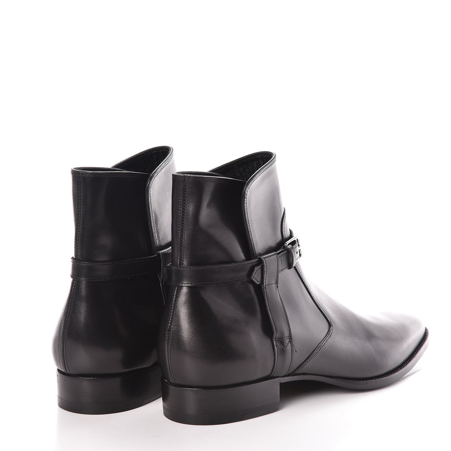 Calfskin Mens Ankle Boots 42 Black
