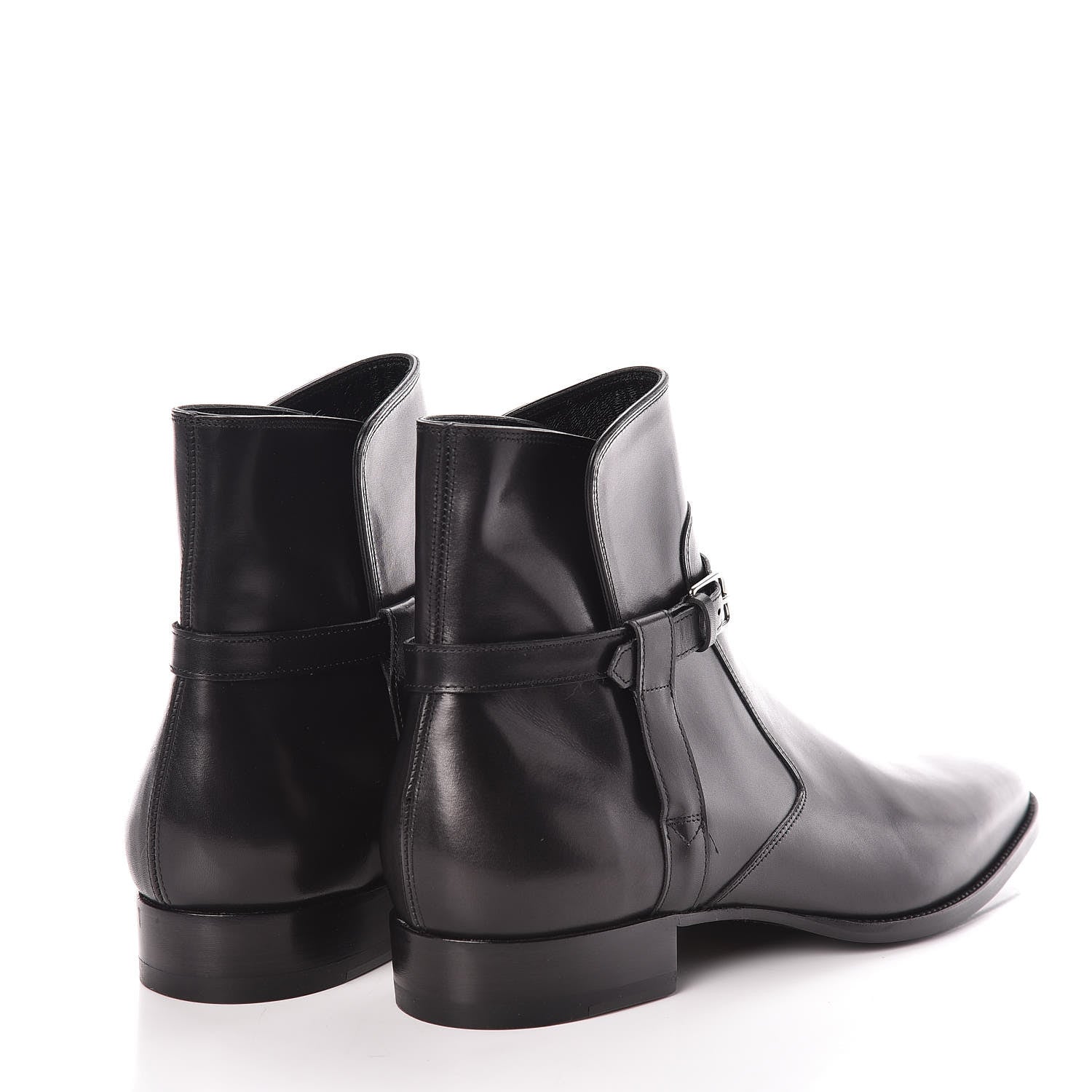 Saint Laurent Calfskin Mens Ankle Boots 42 Black 4 of 8