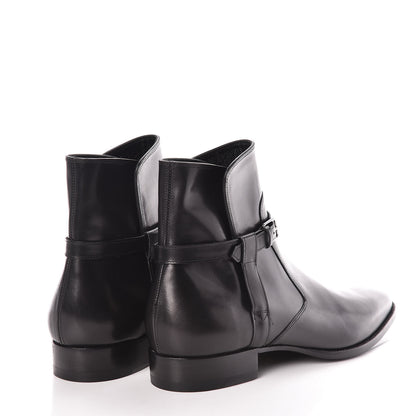 Saint Laurent Calfskin Mens Ankle Boots 42 Black 4 of 8