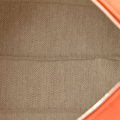Hermes Canvas Small Bride-A-Brac Pouch Orange Burgundy 5 of 9