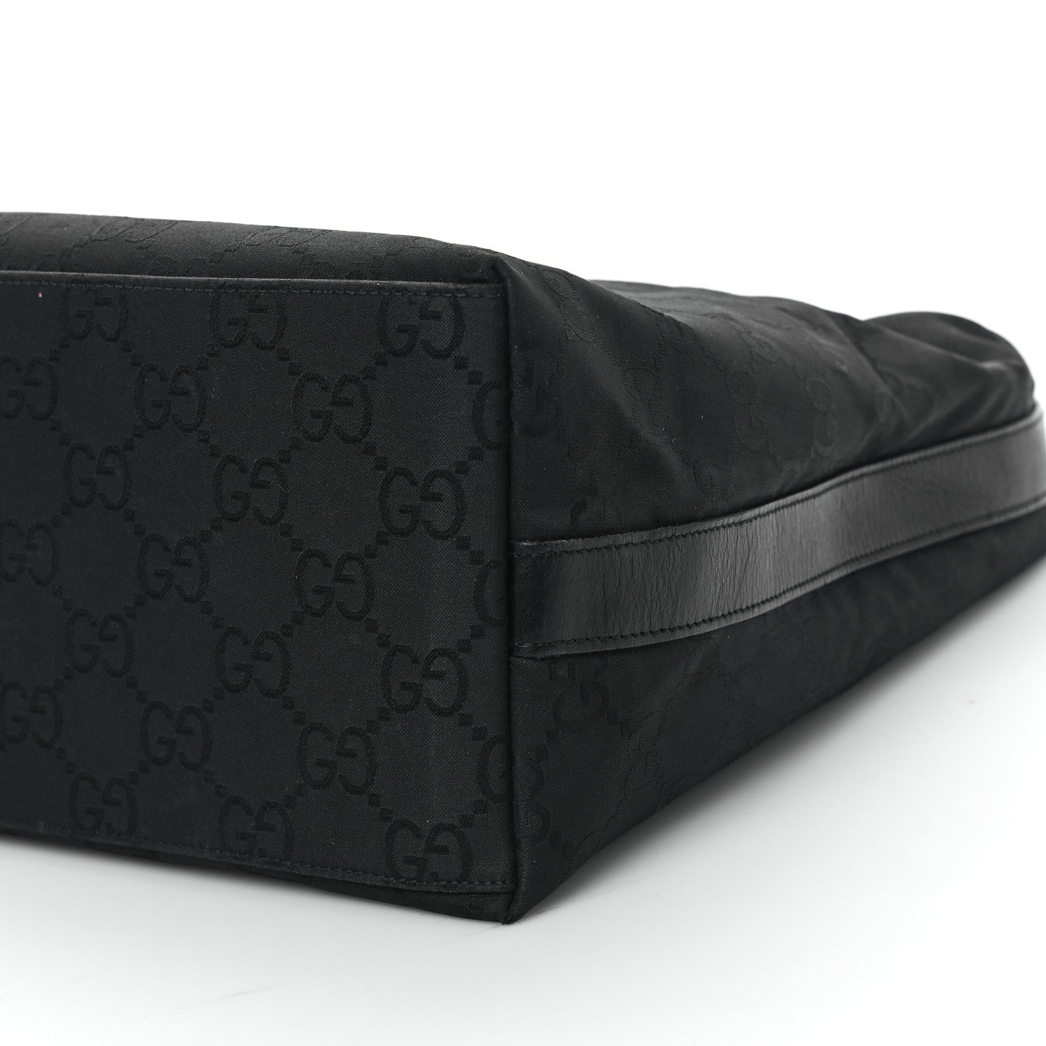 Gucci Nylon Monogram Hobo Black 10 of 12