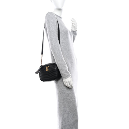 Louis Vuitton Calfskin New Wave Camera Bag Black 2 of 9