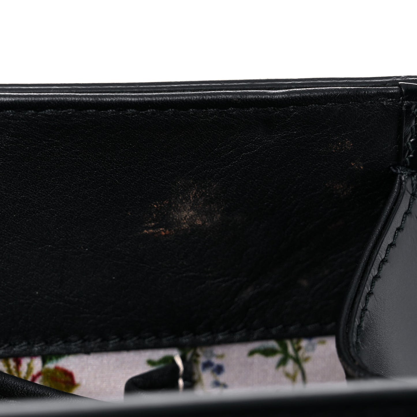 Calfskin Bamboo Medium Thiara Top Handle Bag Black